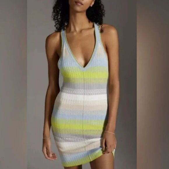Daily Dresses & Skirts - Anthropologie x Daily Practice Tuvalu Ribbed Sweater Dress size XS